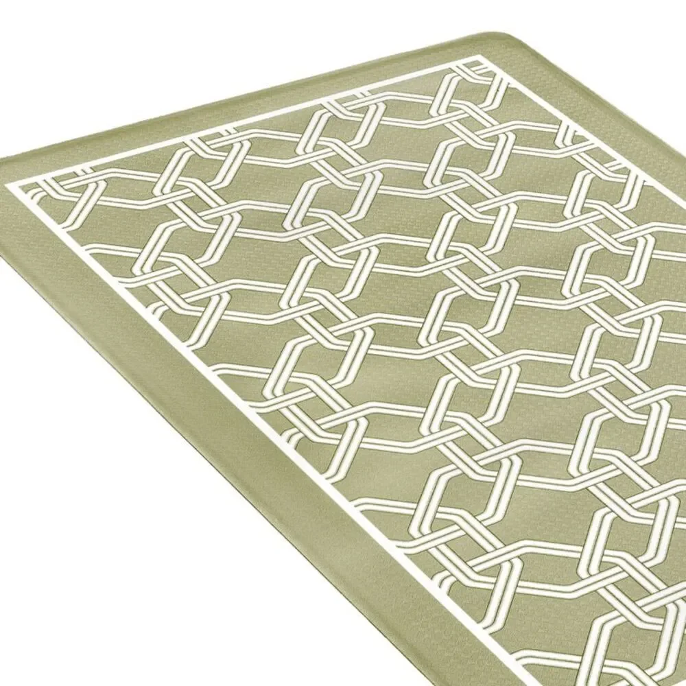 PowerSellerUSA Eco Friendly PVC Kitchen Floor Mats, 30x18x0.4 Inch Indoor Door